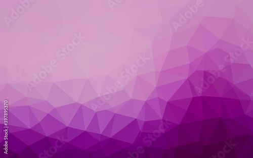 Light Purple vector triangle mosaic cover.