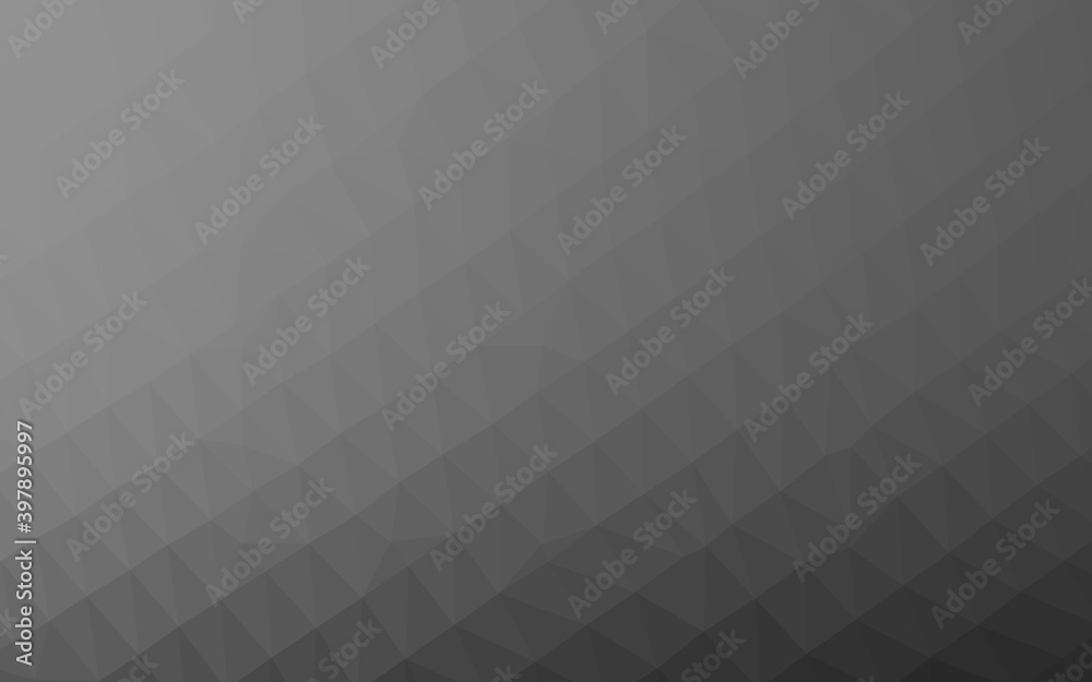Light Silver, Gray vector polygonal pattern. Light Silver, Gray vector polygonal pattern.