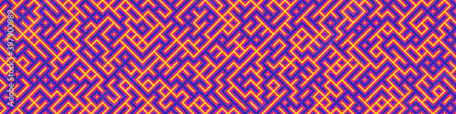 Abstract Geometric Pattern generative computational art illustration