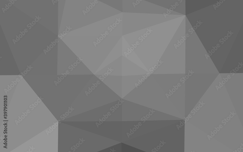 Obraz premium Light Silver, Gray vector polygon abstract background.