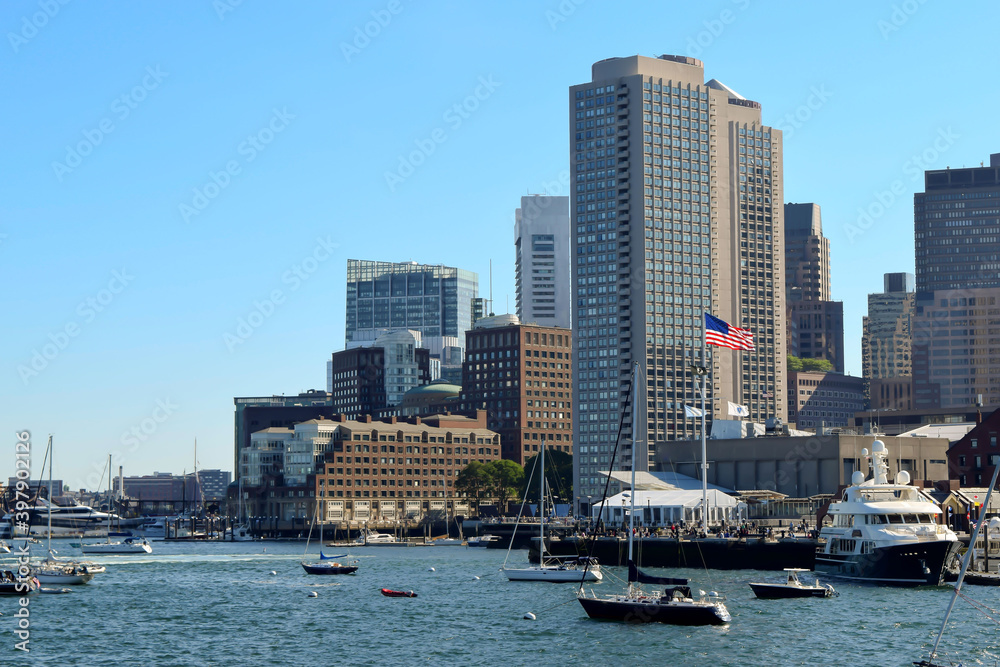 Buildings along the waterfront in Boston