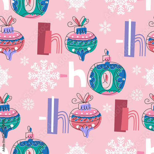 Christmas HO HO pattern 8