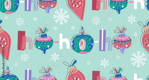 Christmas HO HO pattern 11