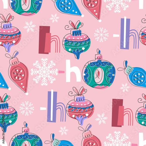 Christmas HO HO pattern 12