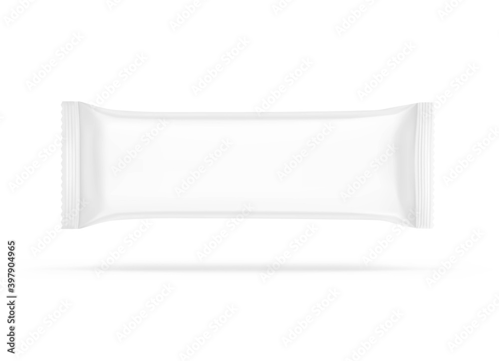 Hight realistic flow packaging mockup. Vector illustration isolated on white background. Can be use for your design, promo, adv and etc. Possibility for food, pharmaceutical, cosmetic. EPS10. Hight realistic flow packaging mockup. Vector illustration isolated on white background. Can be use for your design, promo, adv and etc. Possibility for food, pharmaceutical, cosmetic. EPS10.