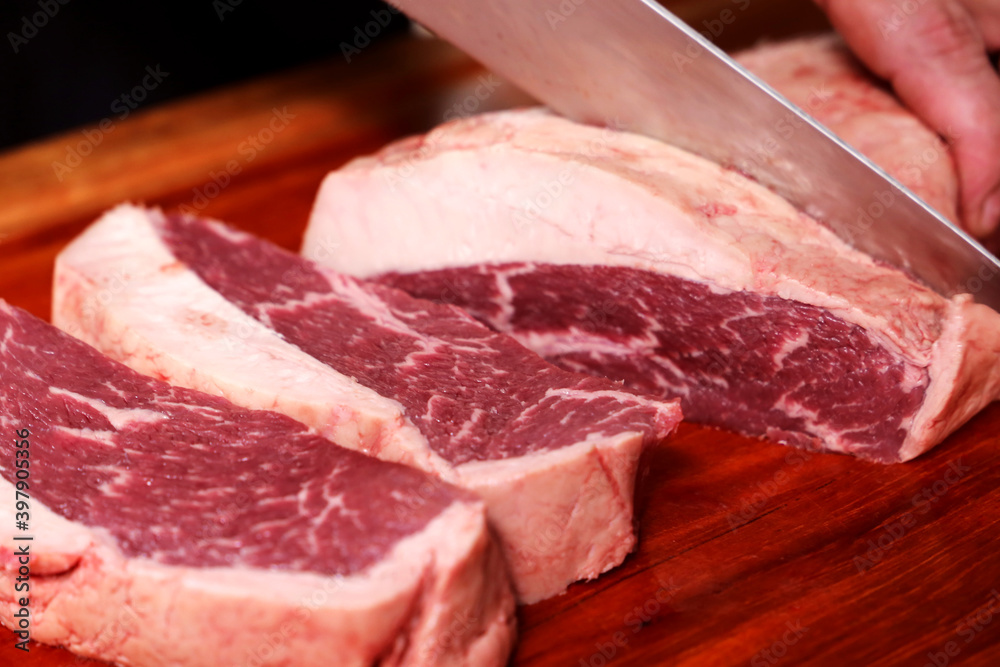 Picanha Raw. Traditional Brazilian meat for barbecue Picanha Raw. Traditional Brazilian meat for barbecue