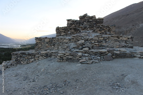 The village of Vrang in the Pamir Highway, Tajikistan photo