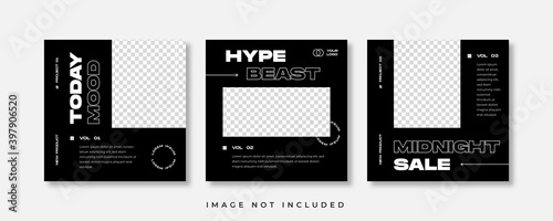 Fashion sale social media post template. Social media post template.