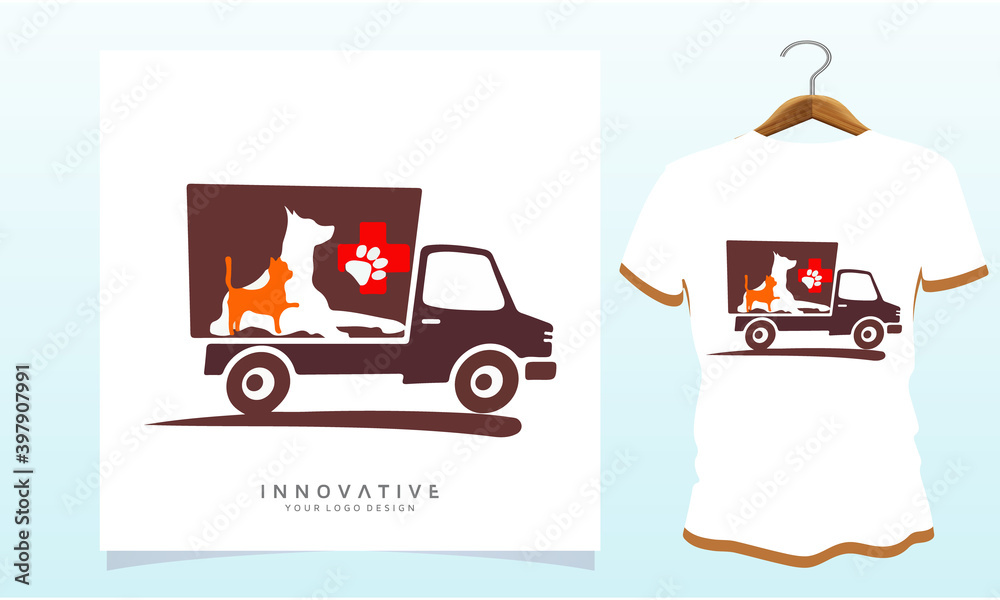 The sick dog is going to the hospital by ambulance, Dog T Shirt Images, Stock Photos and Vectors The sick dog is going to the hospital by ambulance, Dog T Shirt Images, Stock Photos and Vectors