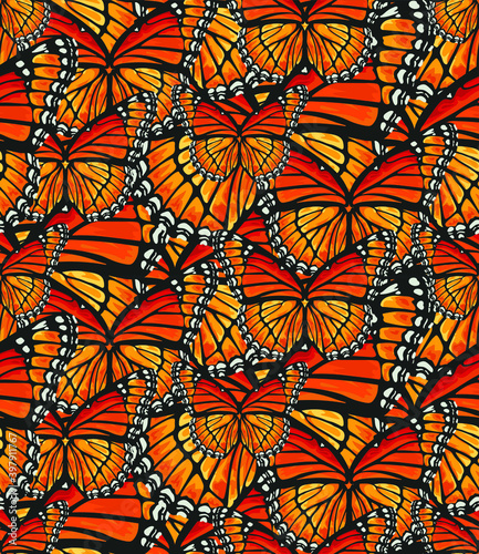 Butterfly Tie Dye Seamless Pattern