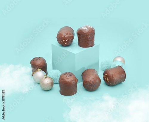 Chocolate Panettone Christmas (ID: 397913311)