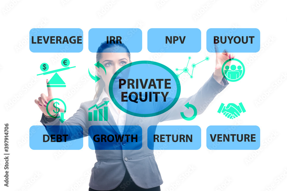 Private equity investment business concept Private equity investment business concept