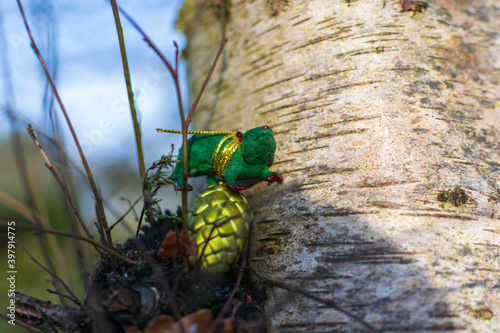 Christmas Decoration in the forest photo