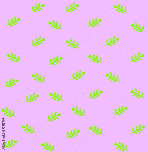 seamless pattern minimalistic leaves vector