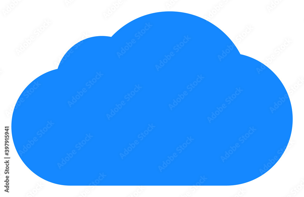 Cloud icon with flat style. Isolated vector cloud icon image on a white background. Cloud icon with flat style. Isolated vector cloud icon image on a white background.