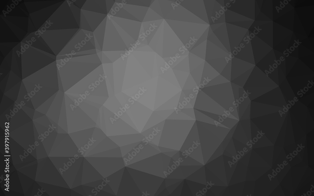 Dark Silver, Gray vector polygonal background. Dark Silver, Gray vector polygonal background.