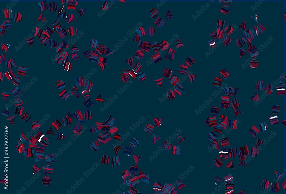 Light Blue, Red vector cover in polygonal style with circles. Light Blue, Red vector cover in polygonal style with circles.