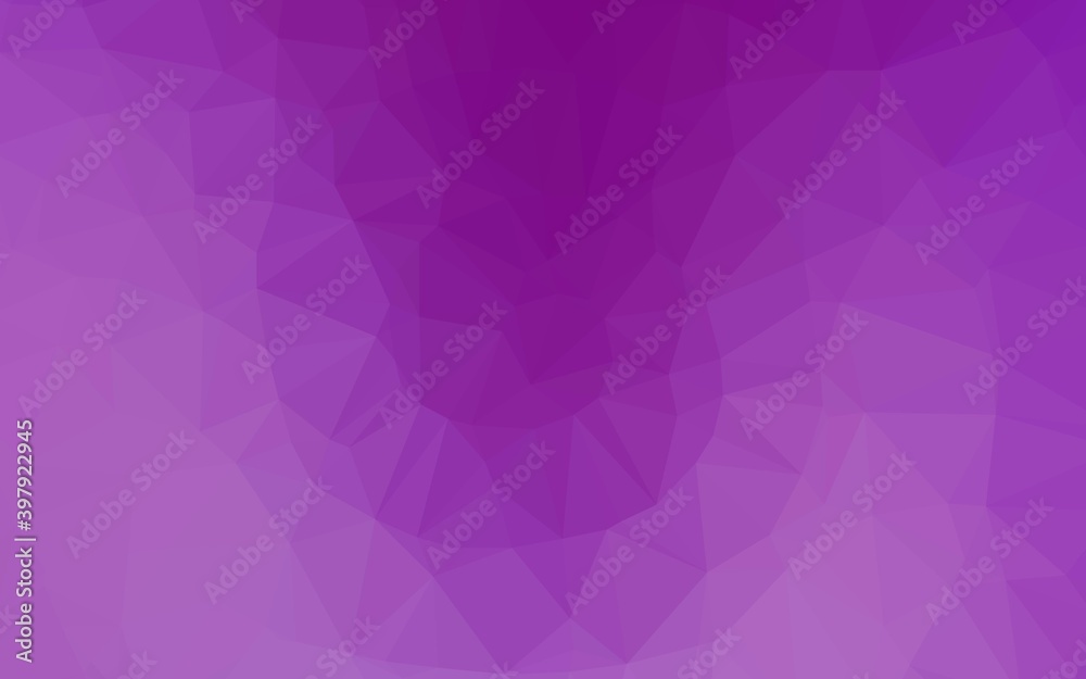 Light Purple vector shining triangular template. Light Purple vector shining triangular template.