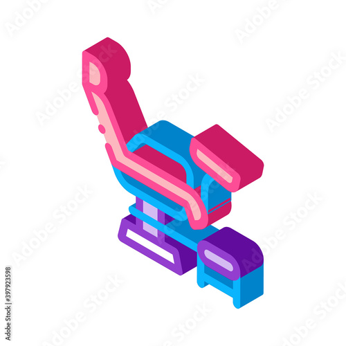 generic chair color icon vector. isometric generic chair sign. color isolated symbol illustration