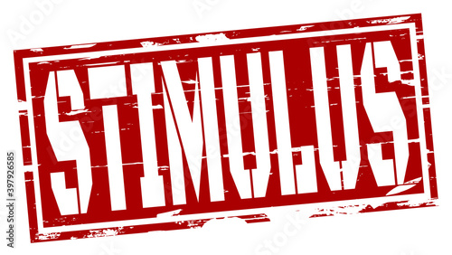 Grunge stimulus rubber stamp design