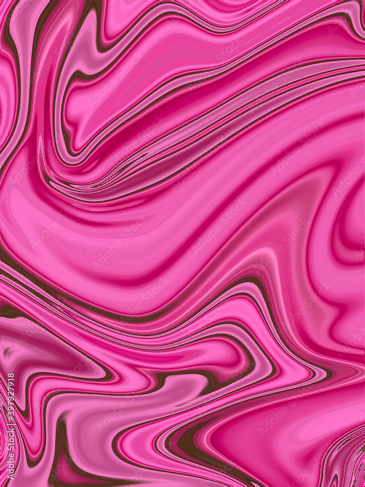 Obraz premium THINK PINK COLOURFUL DRIPS OF PAINT FLOWING OILY 