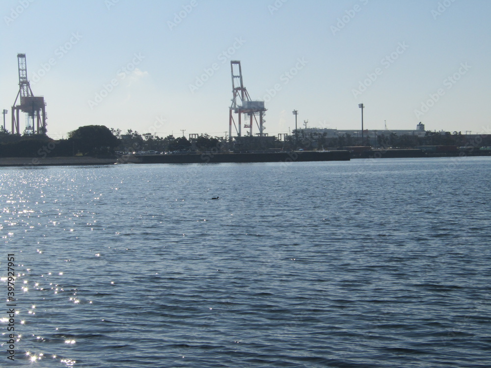 Naklejka premium Japan Port town