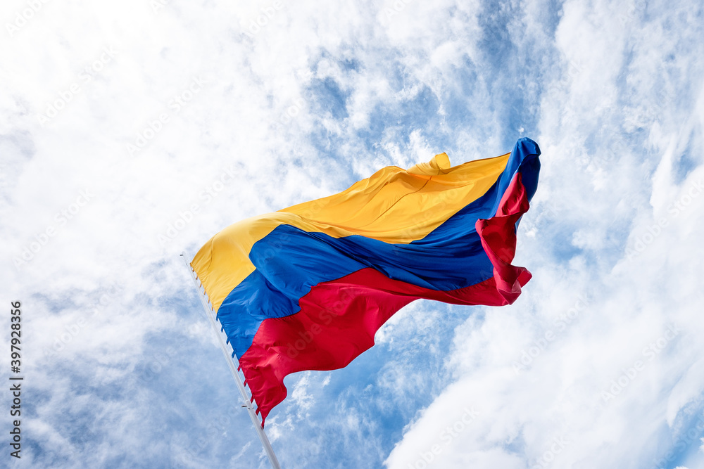 Bandera de Colombia, tricolor, simbolo patrio de la repblica de ...