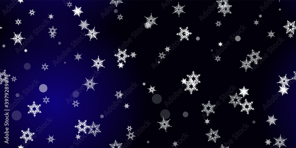 Falling Snowflakes seamless pattern flying snow Falling Snowflakes seamless pattern flying snow