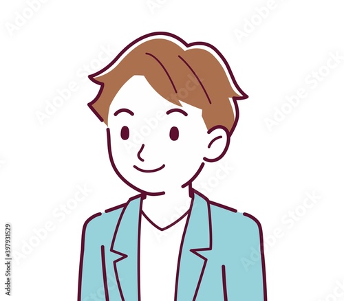 Young and naughty brown-haired man