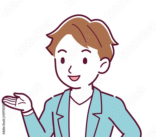 Young and naughty brown-haired man