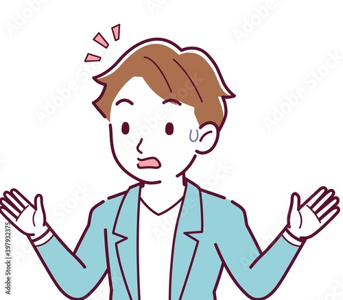 Young and naughty brown-haired man
