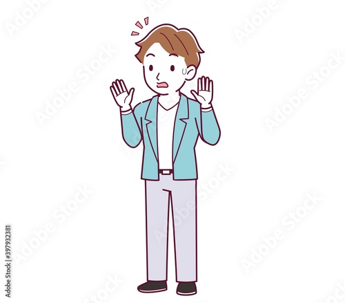 Young and naughty brown-haired man