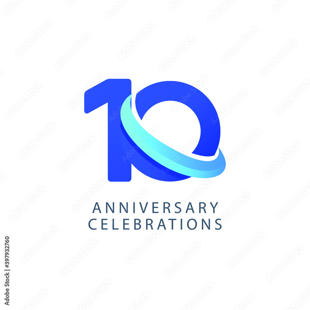 10 years anniversary design template. 10 years anniversary design template.