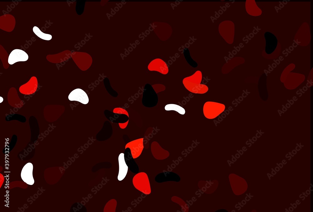 Light Red vector template with memphis shapes. Light Red vector template with memphis shapes.