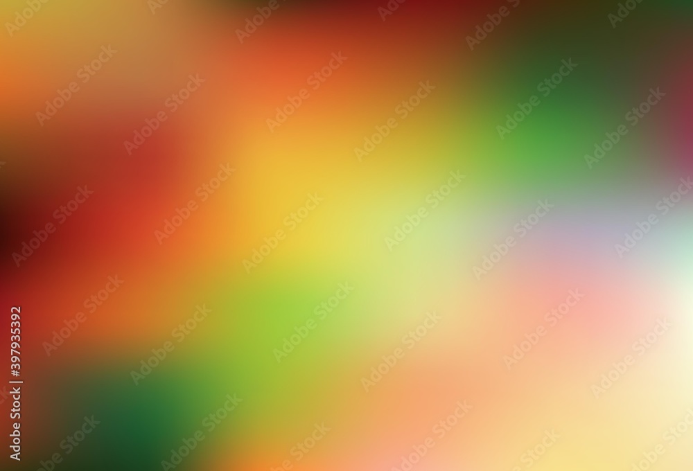 Light Orange vector colorful blur background.