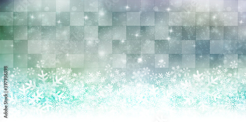 クリスマス　雪　冬　背景
