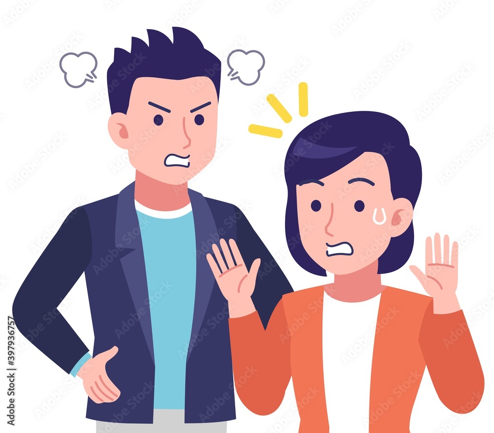 若い二人の男女 若い二人の男女