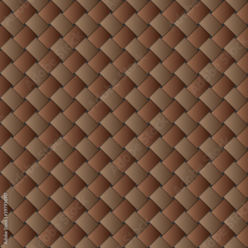 The Seamless Leather Weaving Style Pattern
