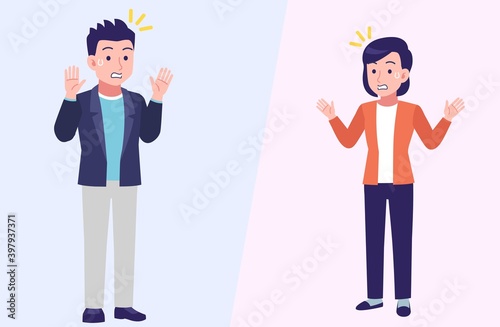 Young and healthy men and women with background