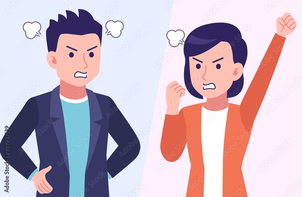 Young and healthy men and women with background Young and healthy men and women with background