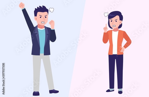 Young and healthy men and women with background