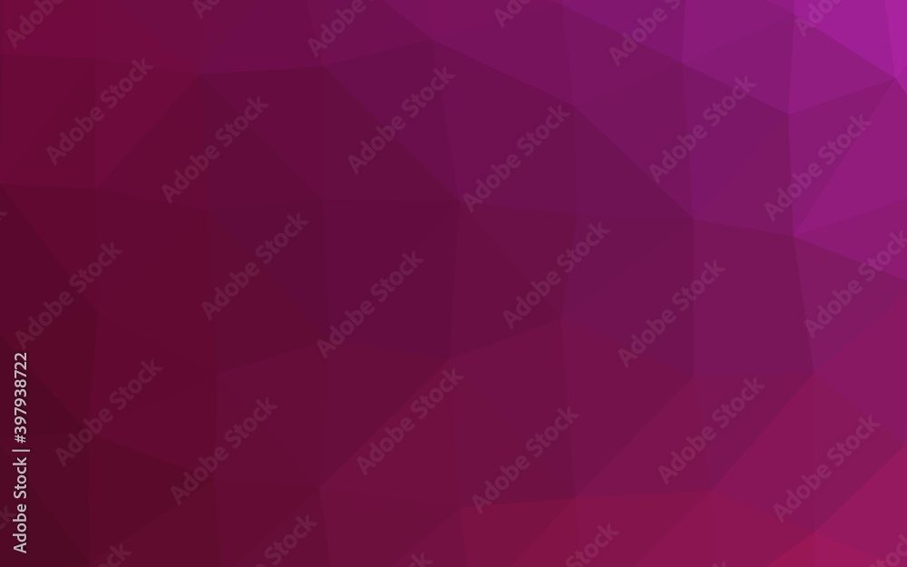 Dark Pink vector triangle mosaic cover. Dark Pink vector triangle mosaic cover.