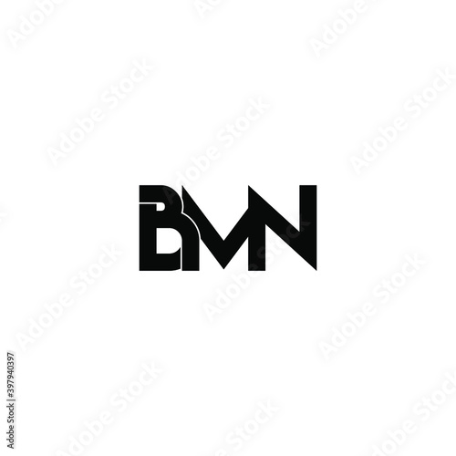 bmn letter original monogram logo design
