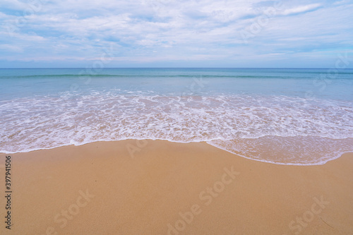 Beautiful sea sand beach in summer season at patong beach Phuket Thailand on November 24,2020 Concept Travel background and Business tour around the world