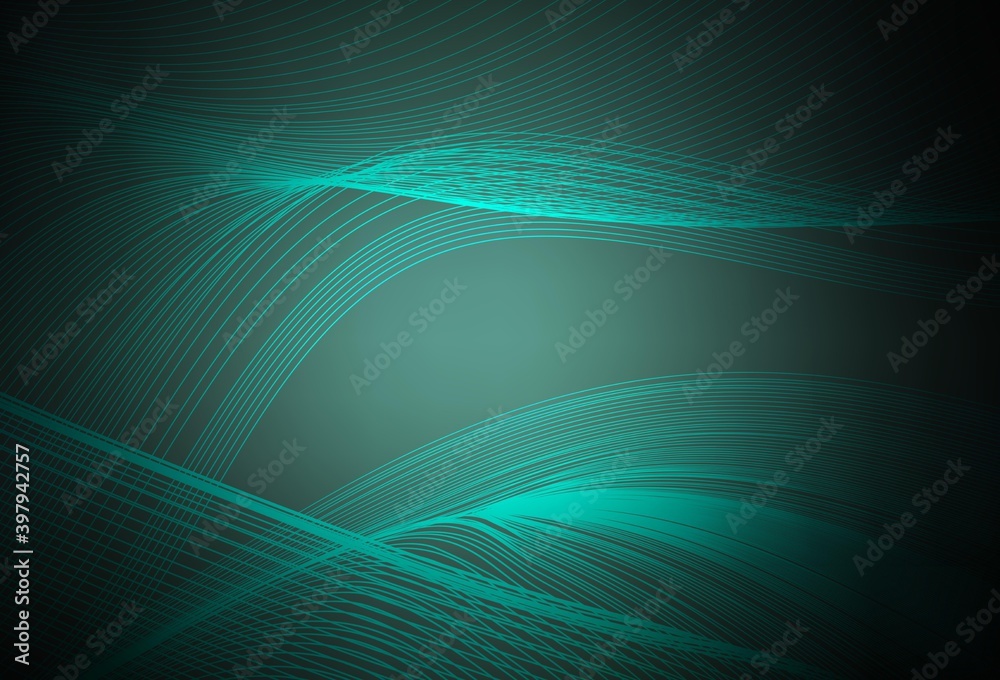 Dark Green vector blurred bright texture. Dark Green vector blurred bright texture.