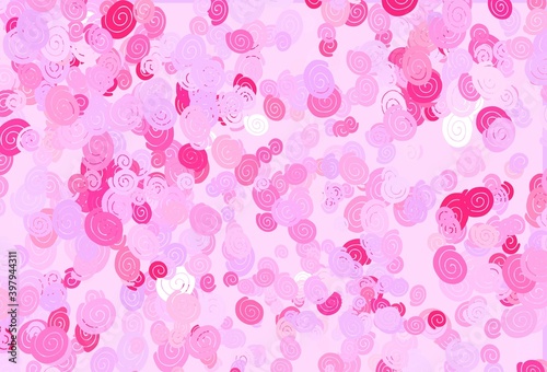 Wallpaper Mural Light Pink, Blue vector pattern with liquid shapes. Torontodigital.ca
