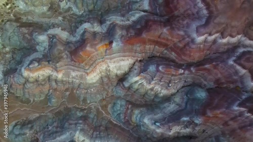 Wallpaper Mural Cinematic aerial flyover of colorful sandstone strata at sunset in Southern  Utah Torontodigital.ca