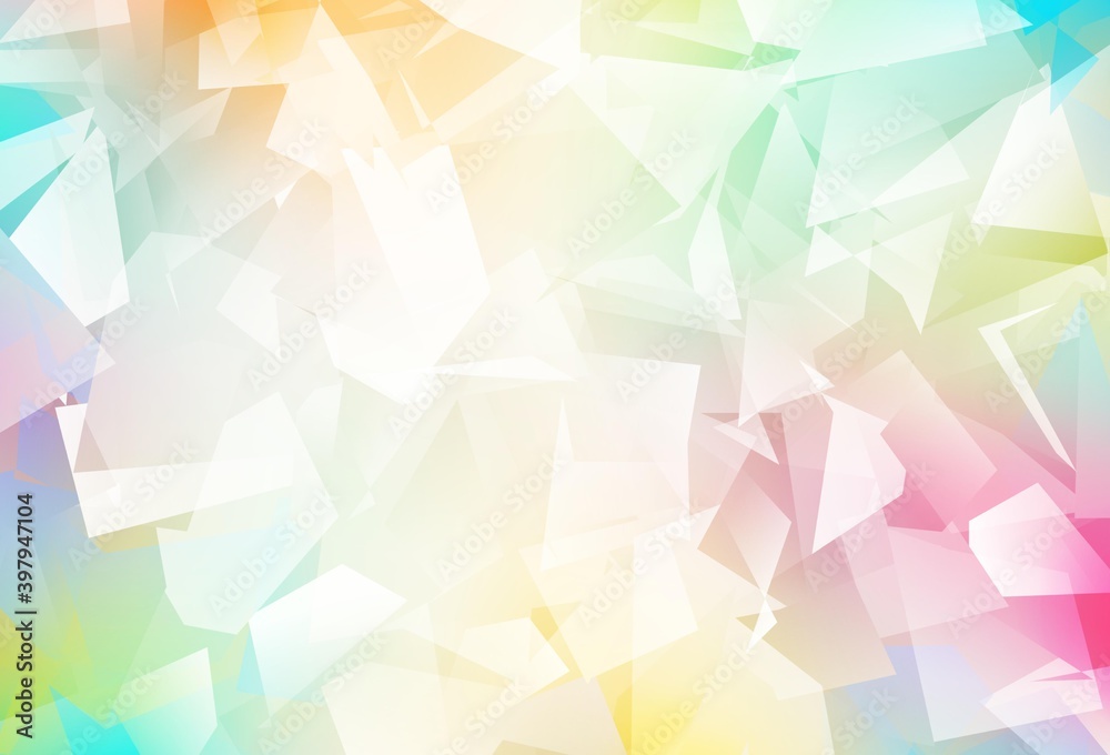 Obraz premium Light Multicolor vector triangle mosaic template.