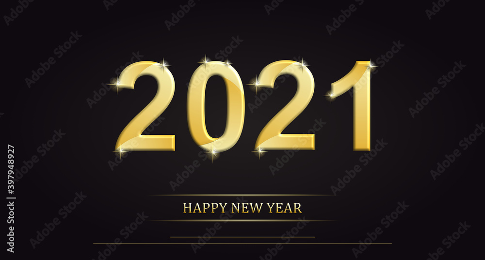 
2021 Happy New Year celebrate banner with 2021 numbers creative design, happy new year 2021 typography design, handwritten new year holiday greetings. Vector illustration