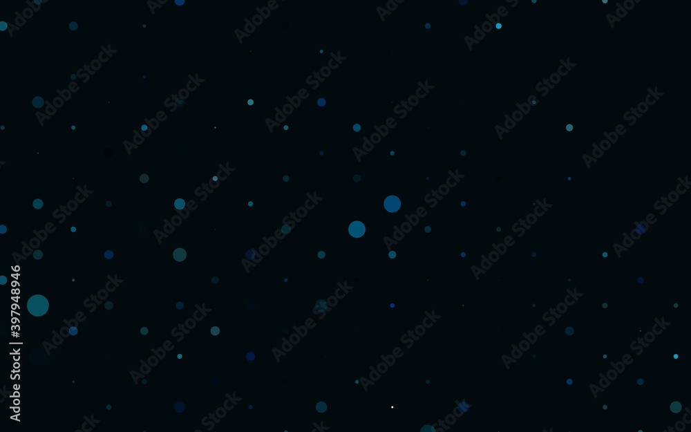 Light BLUE vector pattern with spheres.